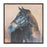 Melrose International Framed Horse Canvas Art 24"SQ, Black/Beige - 92844DS