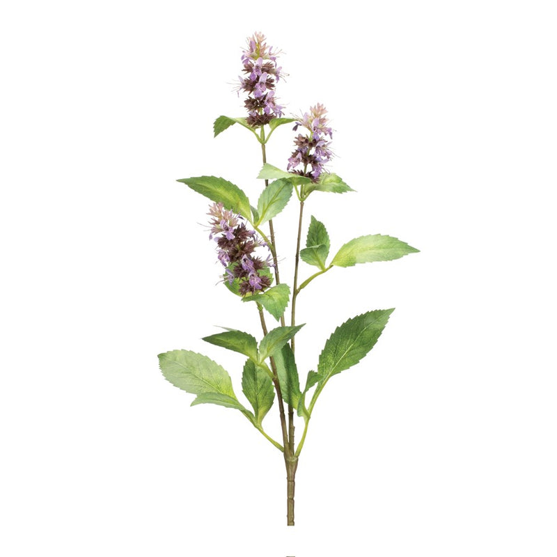 Melrose International Buddleia Floral Stem, Set of 6, Purple/Green - 92852DS