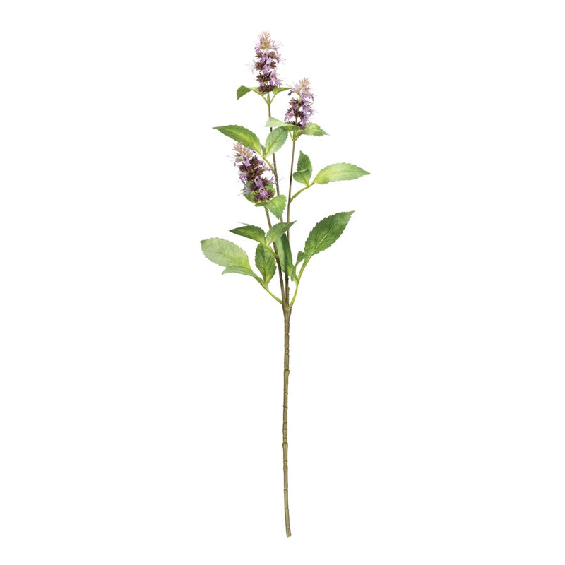 Melrose International Buddleia Floral Stem, Set of 6, Purple/Green - 92852DS