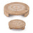 Melrose International Mandala Wood Riser Tray, Set of 2, Brown - 92868DS