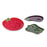 Melrose Ceramic Vegetable Plate, Set of 3, Red/Green/Purple - 92873DS