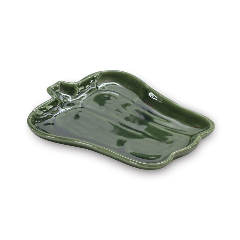 Melrose Ceramic Vegetable Plate, Set of 3, Red/Green/Purple