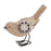 Melrose International Floral Bird Figurine, Set of 2, Beige/Black