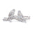 Melrose White Washed Birds on Branch Figurine 9.5"L, White/Brown - 92880DS