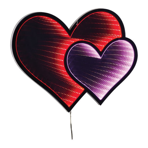 Melrose Hanging Heart Ekko Light Display 15.75"H, Red/Pink - 92896DS