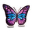 Melrose International Butterfly Ekko Light Display 17"L, Blue/Purple - 92902DS