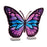 Melrose Butterfly Ekko Lt Display 17"L, Blue/Purple - 92902DS