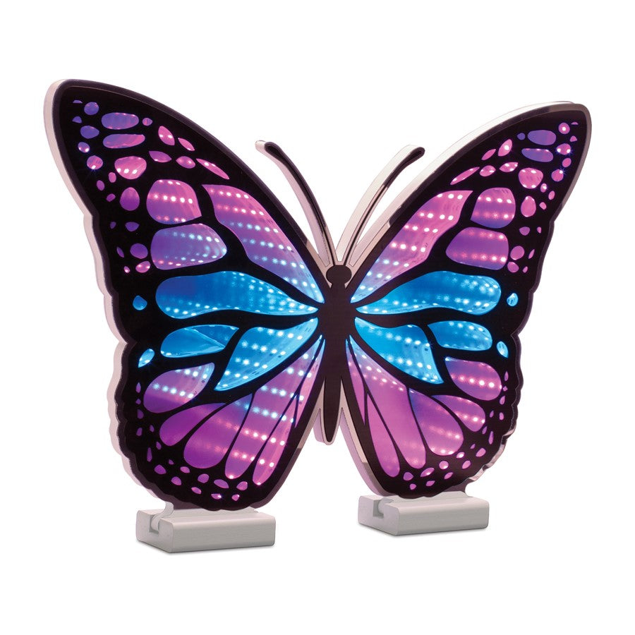 Melrose International Butterfly Ekko Light Display 17"L, Blue/Purple - 92902DS