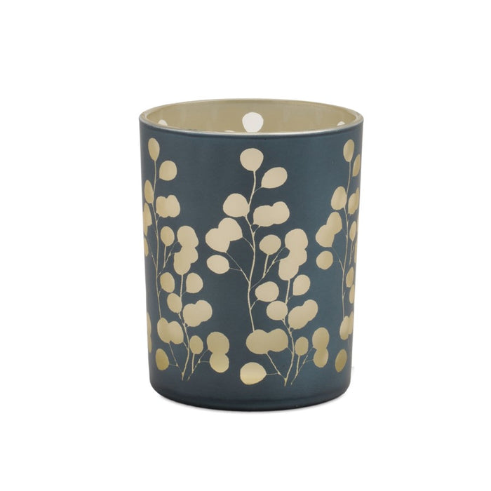 Melrose Frosted Foliage Candle Holder (Set of 2), Green