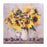 Melrose Sunflower Vase Canvas Wall Art 32"L (Set of 2), Yellow/Brown
