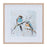 Melrose Framed Bird Couple Wall Print (Set of 2), Blue/White