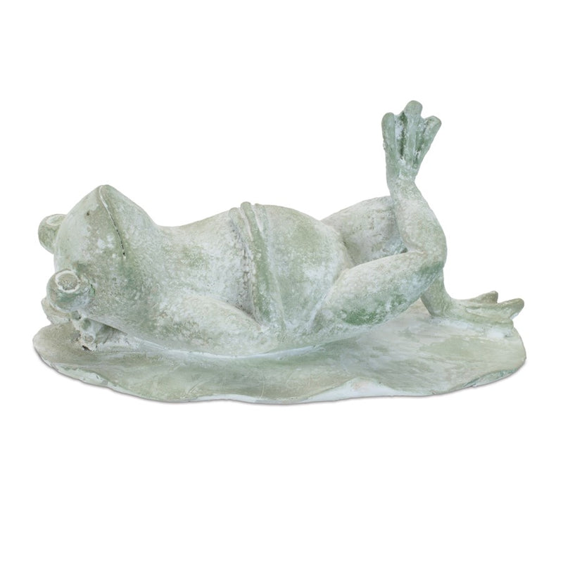 Melrose Laying Frog Figurine (Set of 4), Green - 96280DS
