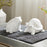 Melrose Etched Frog & Turtle Figurine (Set of 2), White