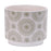 Melrose Stone Floral Patterned Planter (Set of 3), Beige/Green