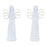 Melrose Etched Angel Figurine (Set of 4), White/Gold - 96324DS