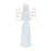 Melrose Etched Angel Figurine (Set of 4), White/Gold
