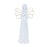 Melrose Etched Angel Figurine (Set of 4), White/Gold