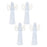 Melrose Etched Angel Figurine (Set of 4), White/Gold