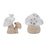 Melrose Porcelain Mushroom Decor (Set of 6), Beige/Gray - 96338DS