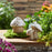 Melrose Porcelain Mushroom Decor (Set of 6), Beige/Gray