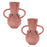 Melrose Storeware Vase 4.7"/Floral Accent (Set of 2), Pink