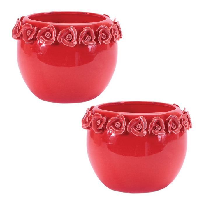 Melrose Storeware Bud Vase 6.5"/Floral Accent (Set of 2), Pink