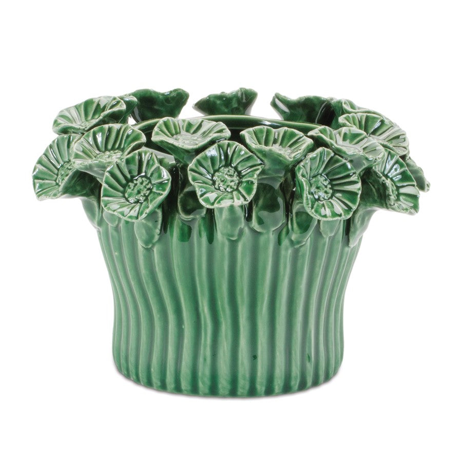 Melrose Storeware Bud Vase/Floral Accent (Set of 2), Green - 96370DS