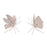 Melrose Flower Petal Butterfly Shelf Sitter (Set of 2), Beige - 96398DS