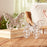 Melrose White Washed Floral Butterfly Decor (Set of 2), White/Beige