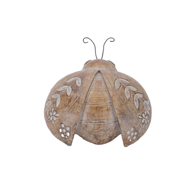 Melrose Floral Etched Insect Shelf Sitter (Set of 4), Brown