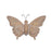 Melrose Floral Etched Insect Shelf Sitter (Set of 4), Brown