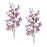 Melrose Morning Glory Floral Spray (Set of 2), Purple/Green
