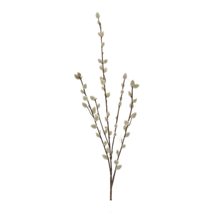 Melrose Pussy Willow Twig Spray (Set of 6), Green - 96528DS
