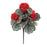 Melrose Geranium Floral Bush 11"/(Set of 2), Red/Green