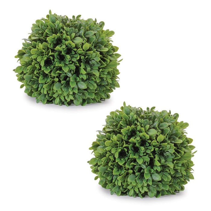Melrose Boxwood Foliage Orb (Set of 2), Green