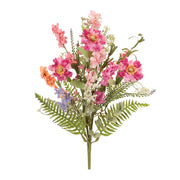 Melrose Mixed Daisy Floral Bush (Set of 2), Pink/Green - 96668DS