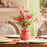 Melrose Mixed Daisy Floral Bush (Set of 2), Pink/Green