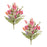 Melrose Mixed Daisy Floral Bush (Set of 2), Pink/Green
