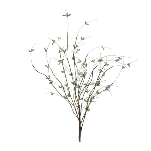 Melrose Mini Leaf Twig Branch (Set of 4), Green - 96703DS