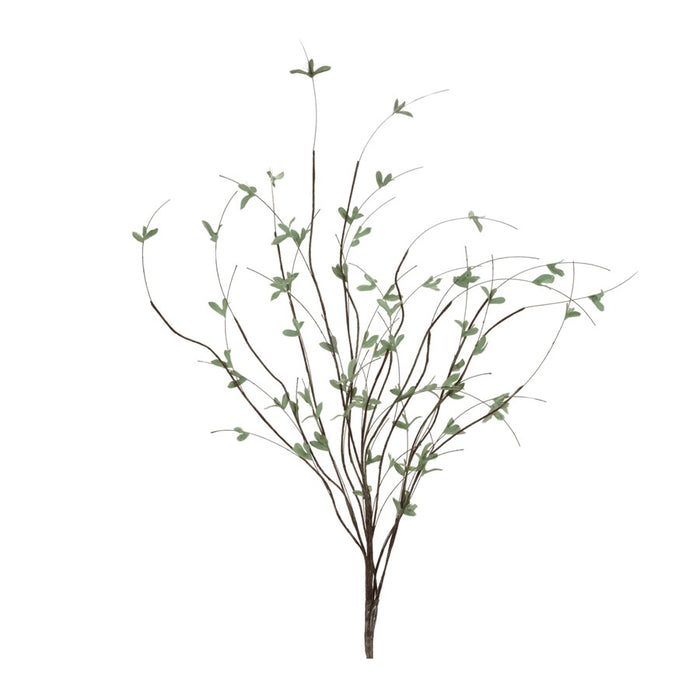 Melrose Mini Leaf Twig Branch (Set of 4), Green - 96703DS