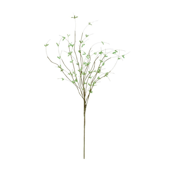 Melrose Mini Leaf Twig Branch (Set of 4), Green
