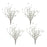 Melrose Mini Leaf Twig Branch (Set of 4), Green