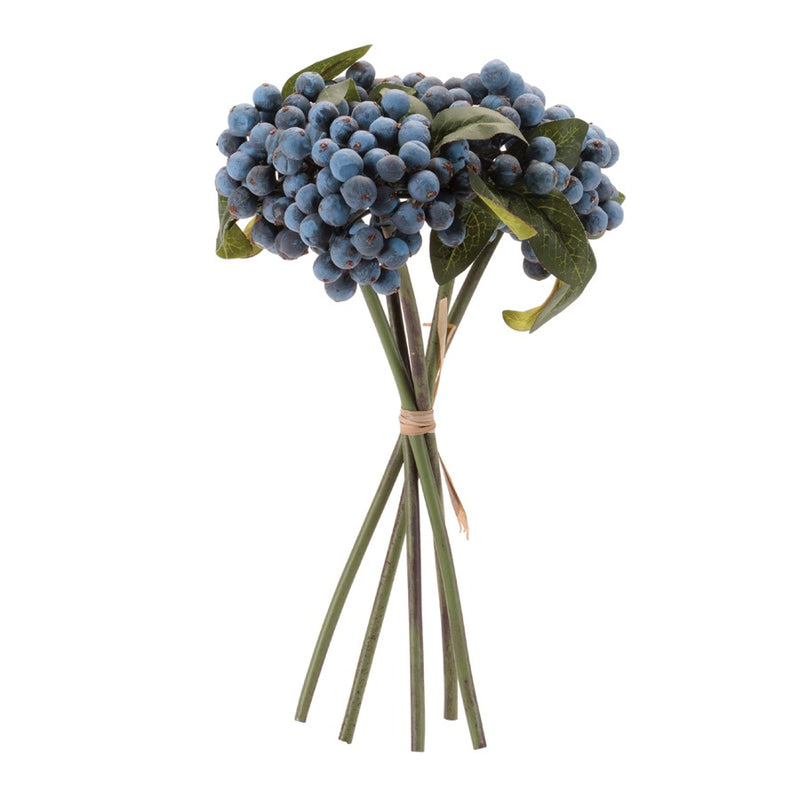 Melrose Berry Stem Bundle (Set of 4), Blue/Green