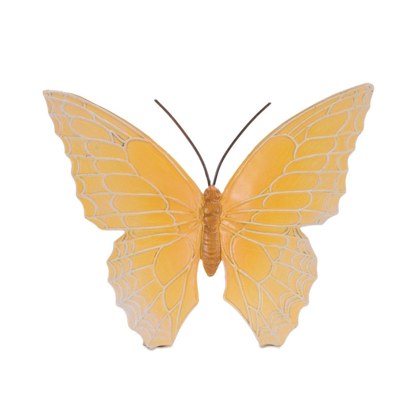 Melrose Colorful Butterfly Decor (Set of 3), Yellow/Green/Pink