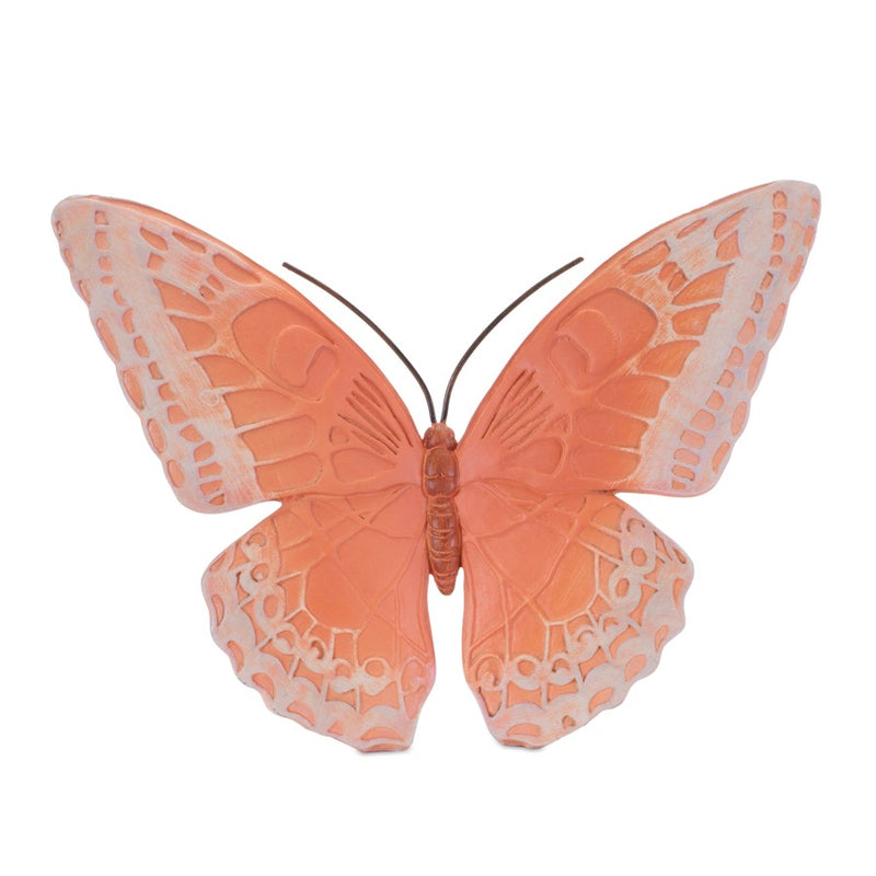 Melrose Colorful Butterfly Decor (Set of 3), Yellow/Green/Pink