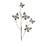 Melrose Butterfly Twig Spray (Set of 4), Blue/White - 96807DS