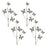 Melrose Butterfly Twig Spray (Set of 4), Blue/White