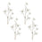 Melrose Butterfly Twig Spray (Set of 4), White