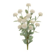 Melrose Mini Mum Floral Bush (Set of 4), White/Green - 96822DS