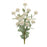 Melrose Mini Mum Floral Bush (Set of 4), White/Green - 96822DS